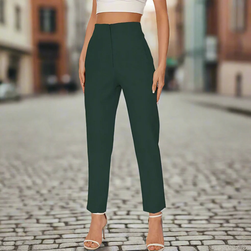 Women’s High Waist Slim Trousers