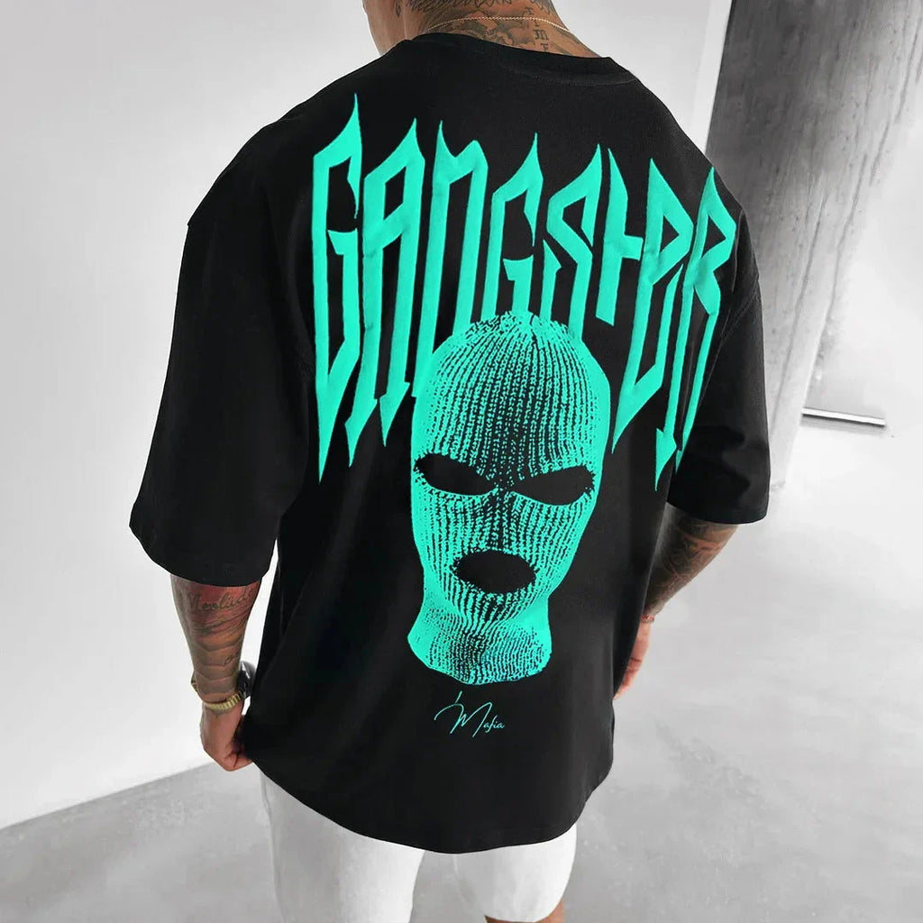 👕 Masked Persona Oversized Harajuku T-Shirt
