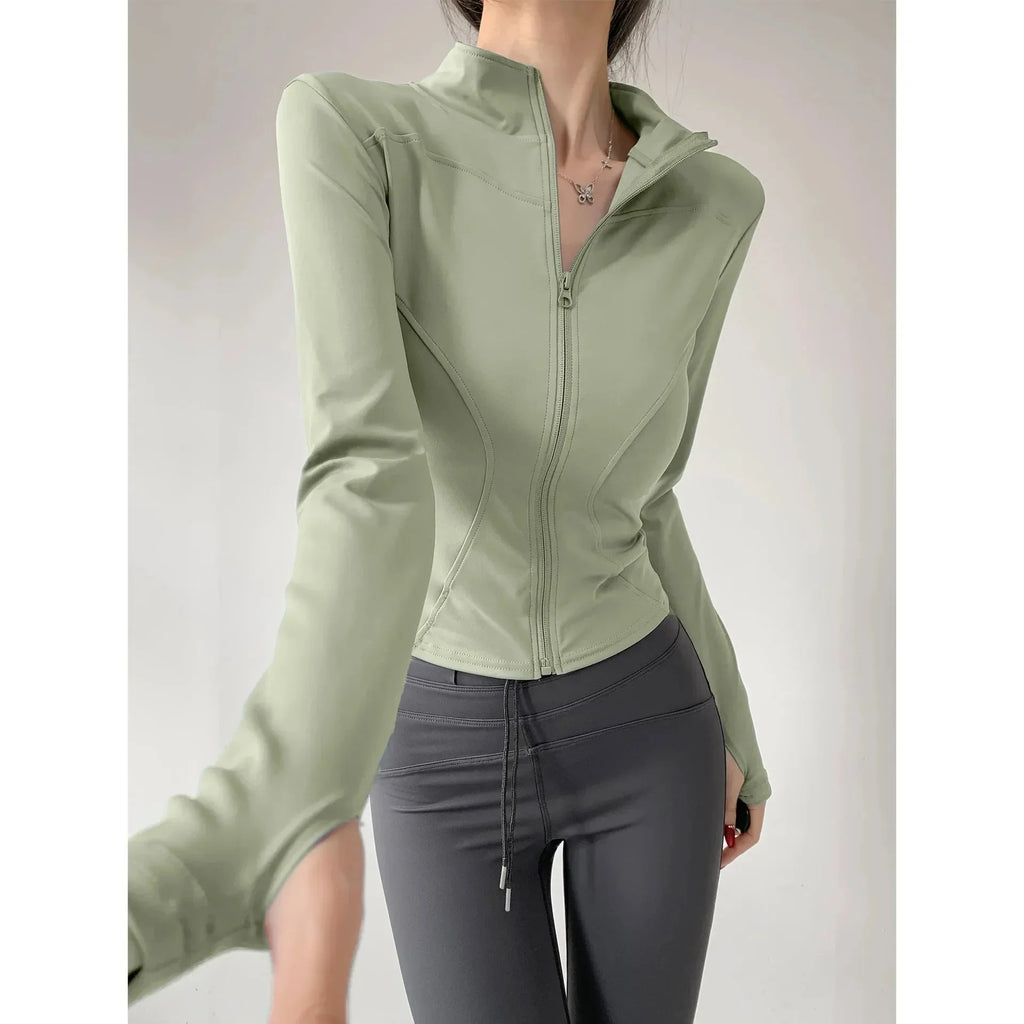 Sun Quick-Drying Zip-Up Sports Jacket Women S-3XL