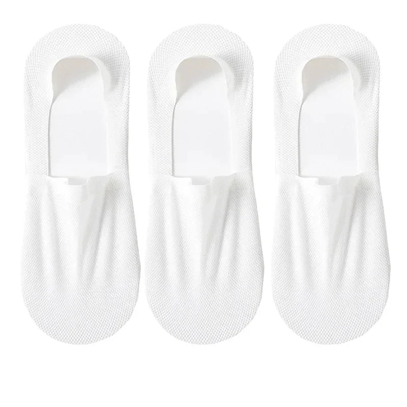 3-Pack Invisible Boat Socks – Breathable Low-Cut Socks