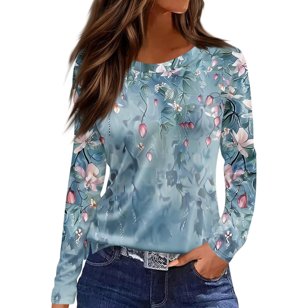 Vintage Floral Mesh Blouse – 9 Styles, S–XXXL