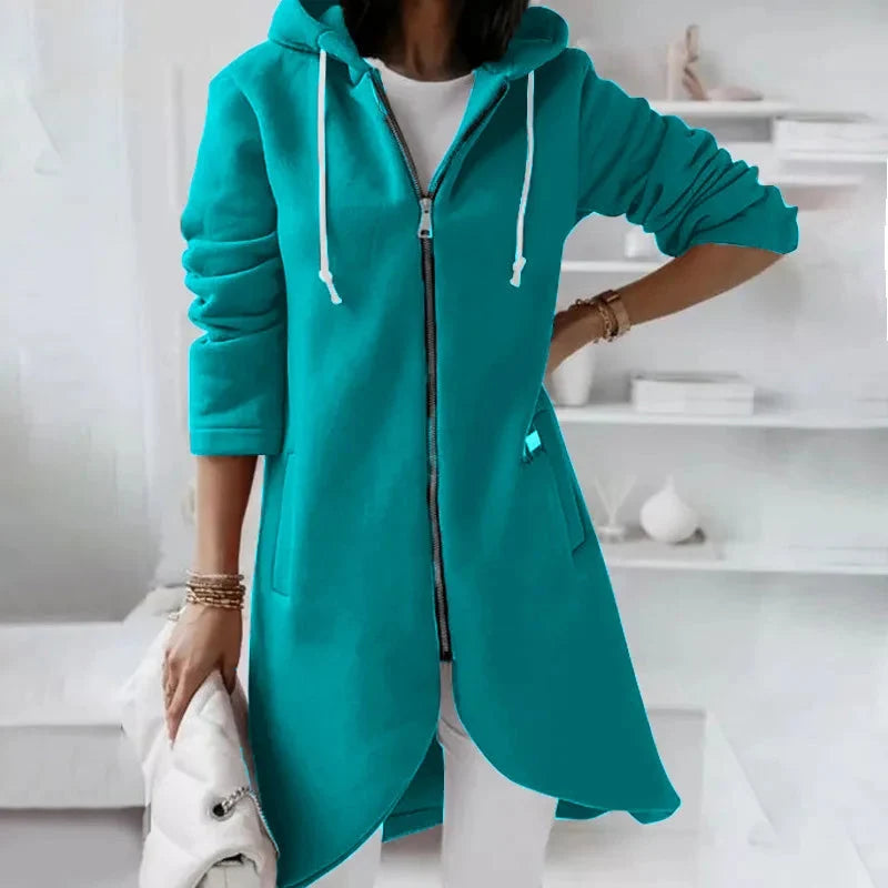 Oversized Zip-Up Streetwear Hoodie Women