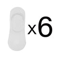6-Pack Bamboo Invisible Low-Cut Socks | Breathable Boat Socks