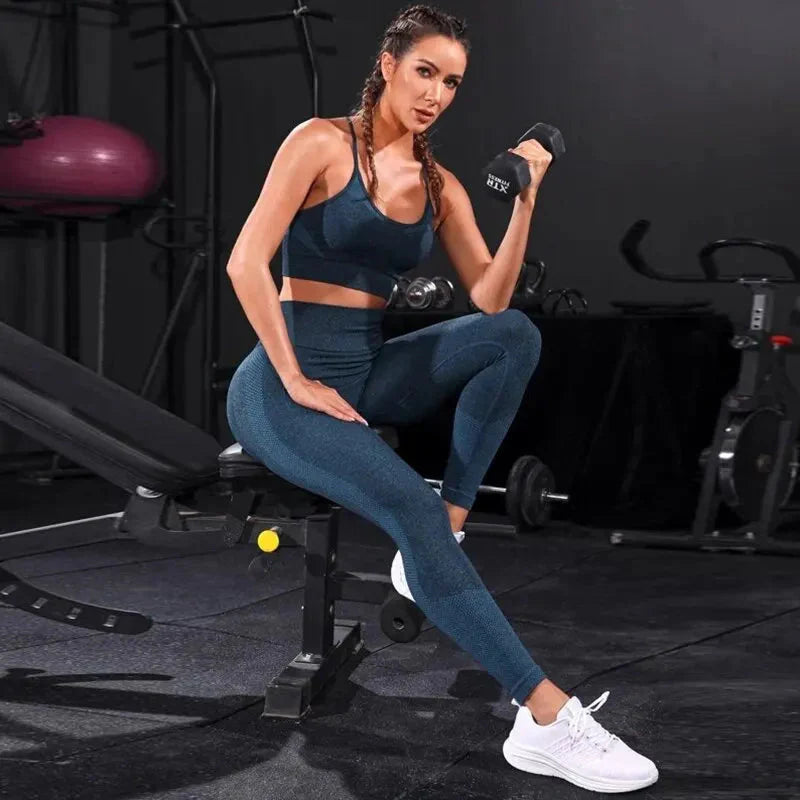 🧘‍♀️ 2-Piece Women's Seamless Yoga Set