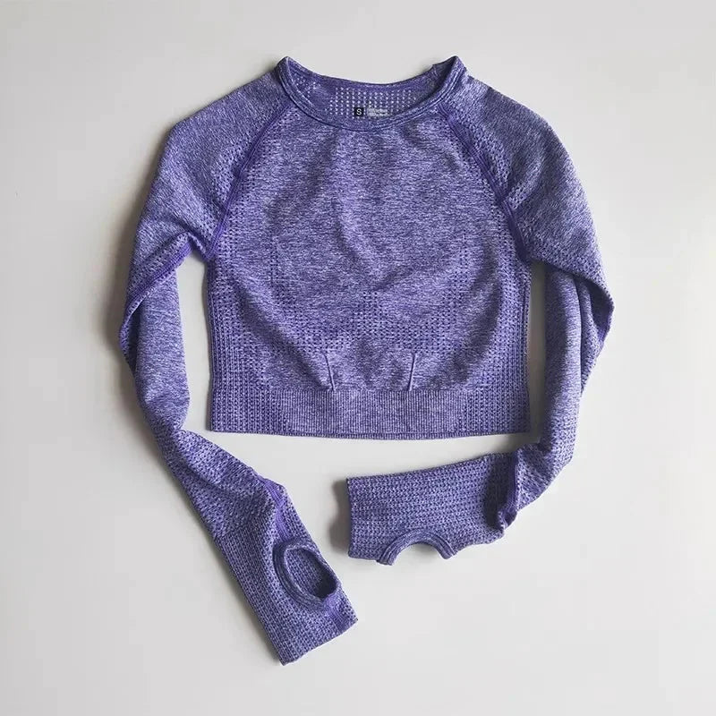 Seamless Yoga Crop Top for Women