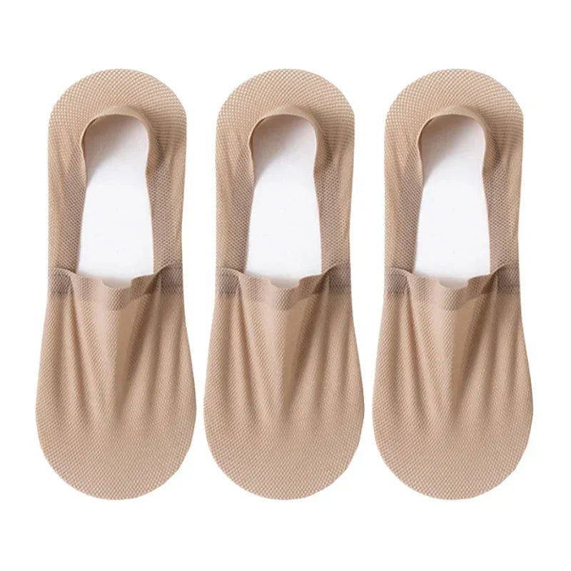 3-Pack Invisible Boat Socks – Breathable Low-Cut Socks