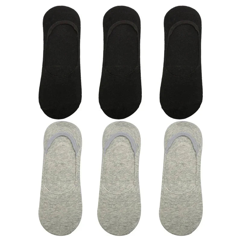 6-Pack Bamboo Invisible Low-Cut Socks | Breathable Boat Socks