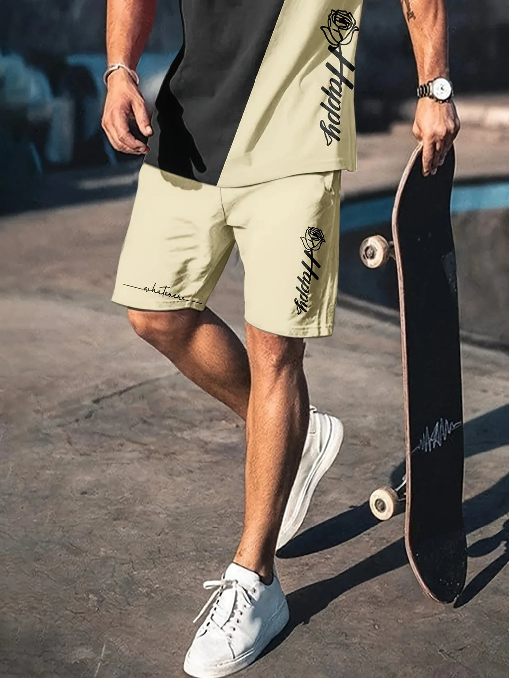 Summer Men's 3D Printed Urban Streetwear 2-Piece Set