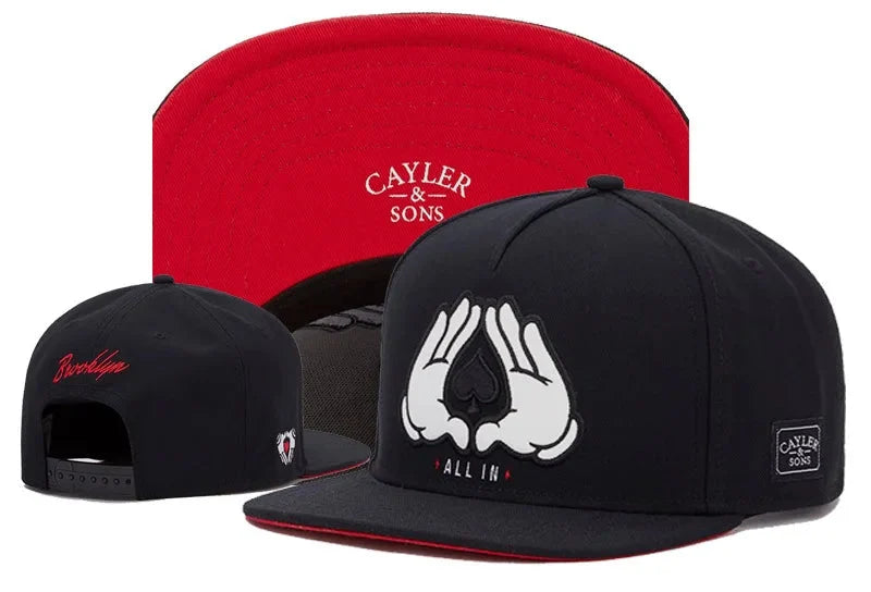 Classic Snapback Hat – Flat Bill Adjustable Baseball Cap