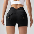 🍑 Wrinkled High-Waist Pocket Leggings for Women