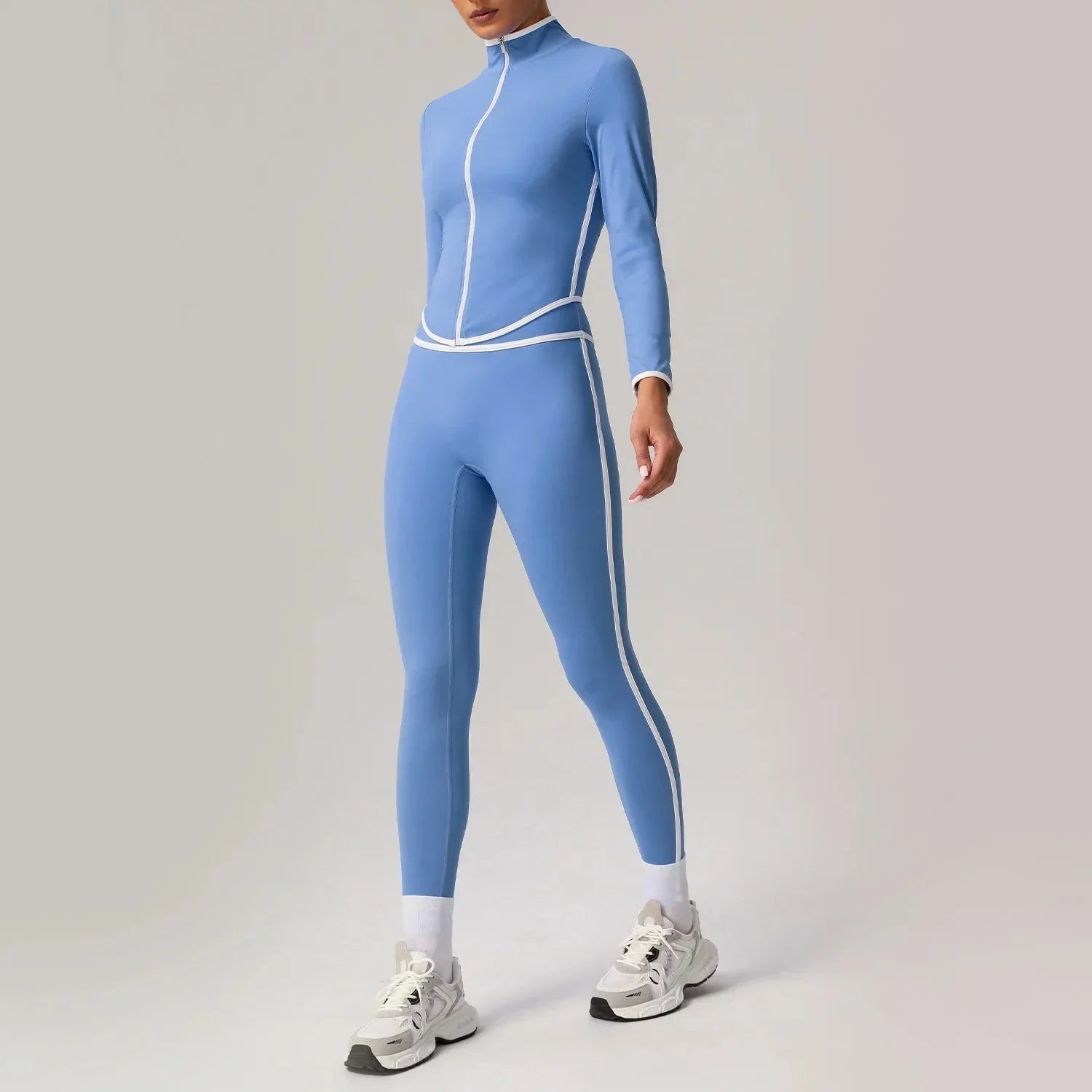 🖤 Seamless Yoga Set – High Waist, Hip-Lifting