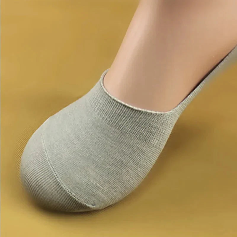 6-Pack Bamboo Invisible Low-Cut Socks | Breathable Boat Socks