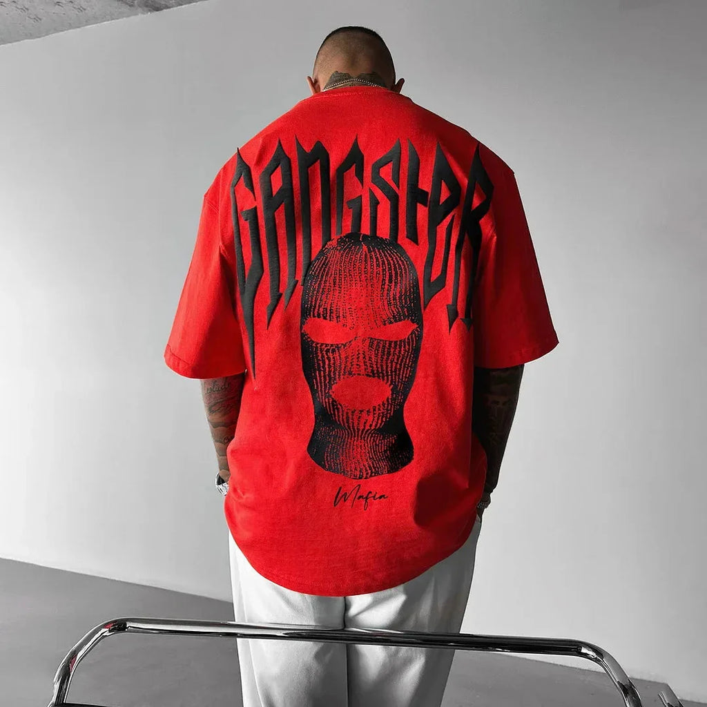 👕 Masked Persona Oversized Harajuku T-Shirt