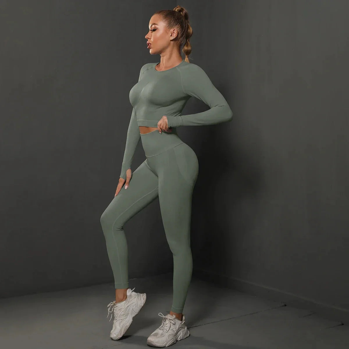 Women's Seamless Long Sleeve Yoga Top