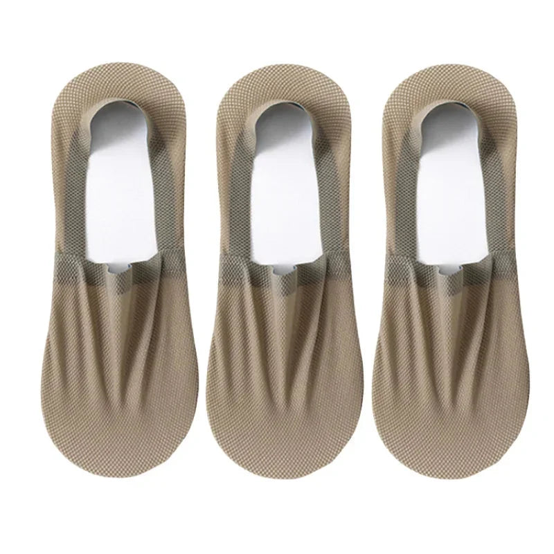 3-Pack Invisible Boat Socks – Breathable Low-Cut Socks
