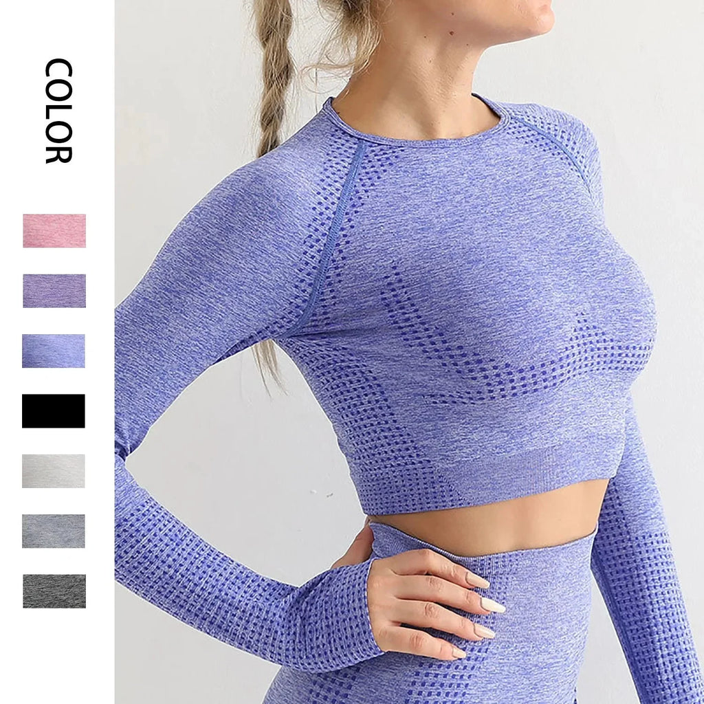 Seamless Yoga Crop Top for Women
