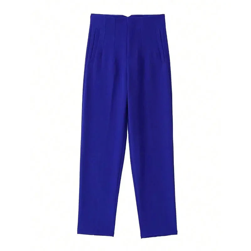 Women’s High Waist Slim Trousers