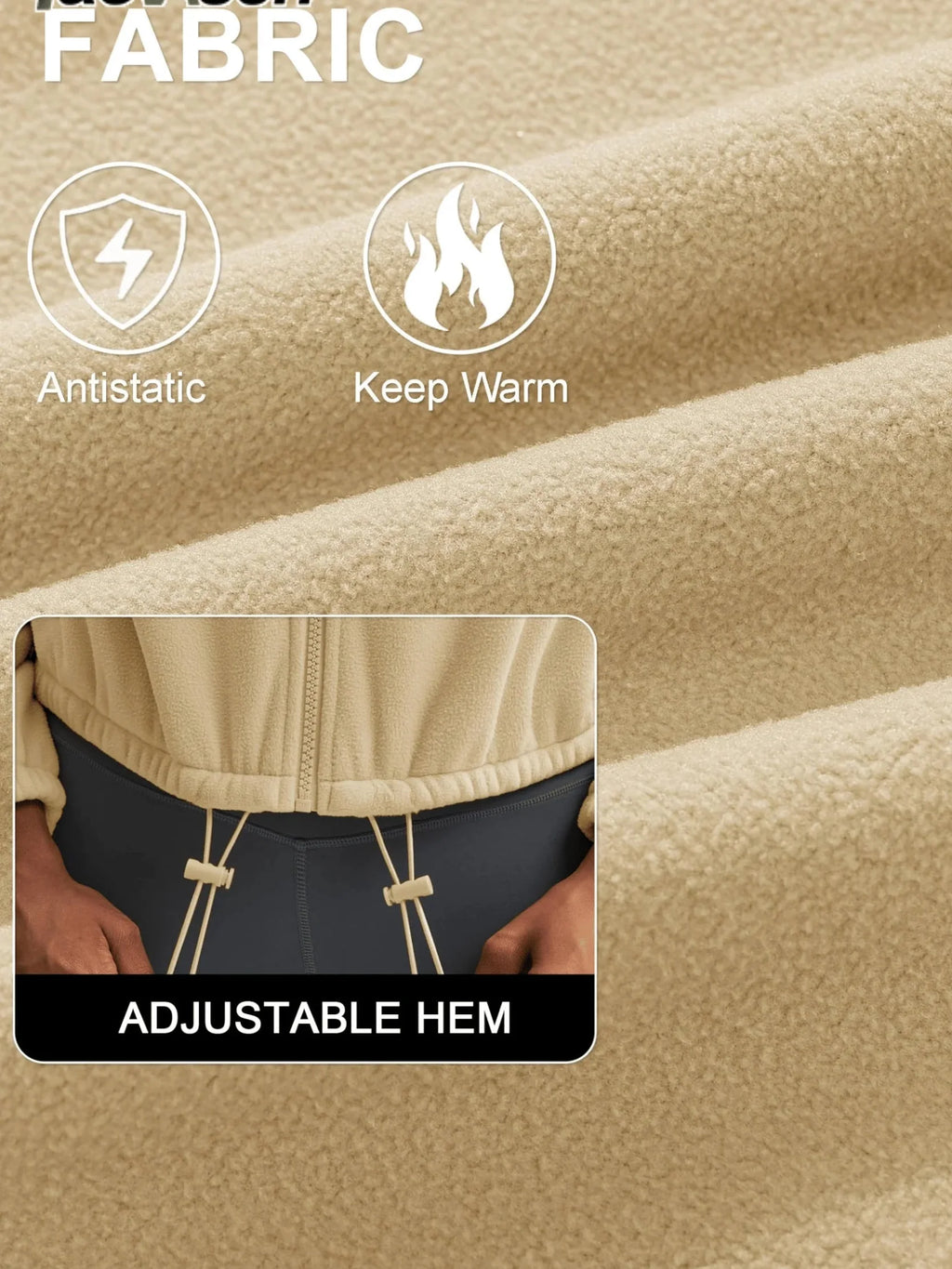 Winter Fleece Cropped Jacket with Stand Collar