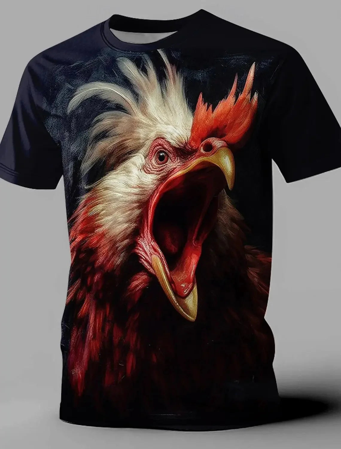🦁  3D Animal Print Funny T-Shirt – Bold Summer Streetwear