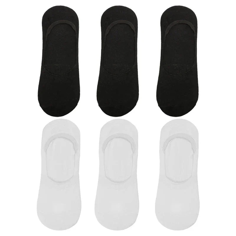 6-Pack Bamboo Invisible Low-Cut Socks | Breathable Boat Socks