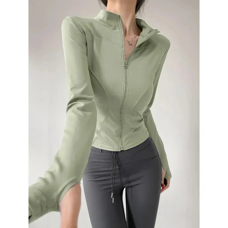 Sun Quick-Drying Zip-Up Sports Jacket Women S-3XL