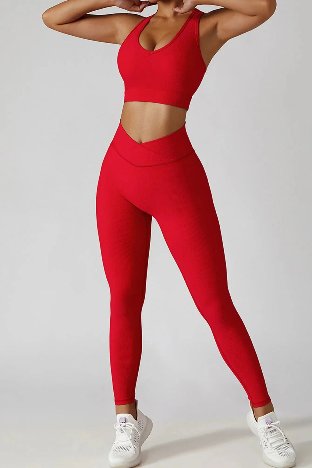 3-Piece Seamless Yoga Set – Jacket, Bra & Leggings