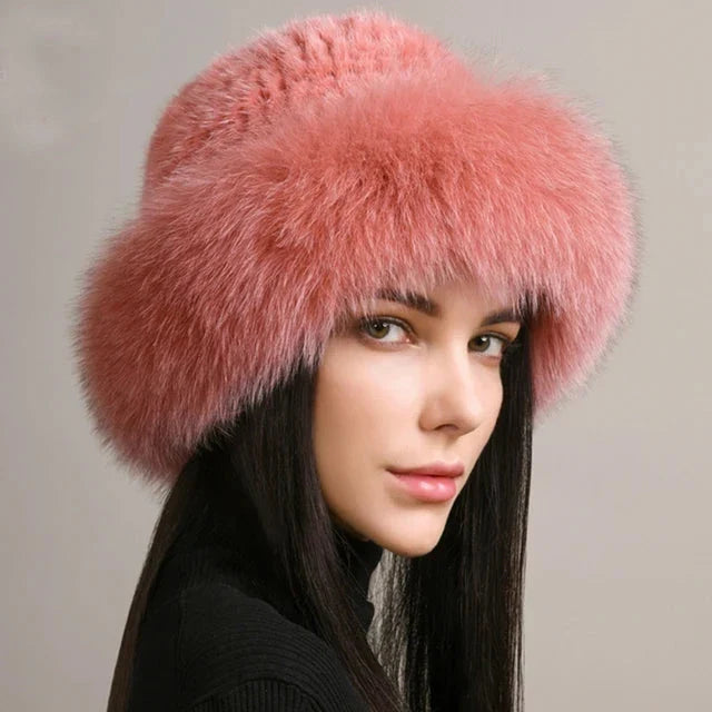 Women’s Faux Fur Knit Beanie