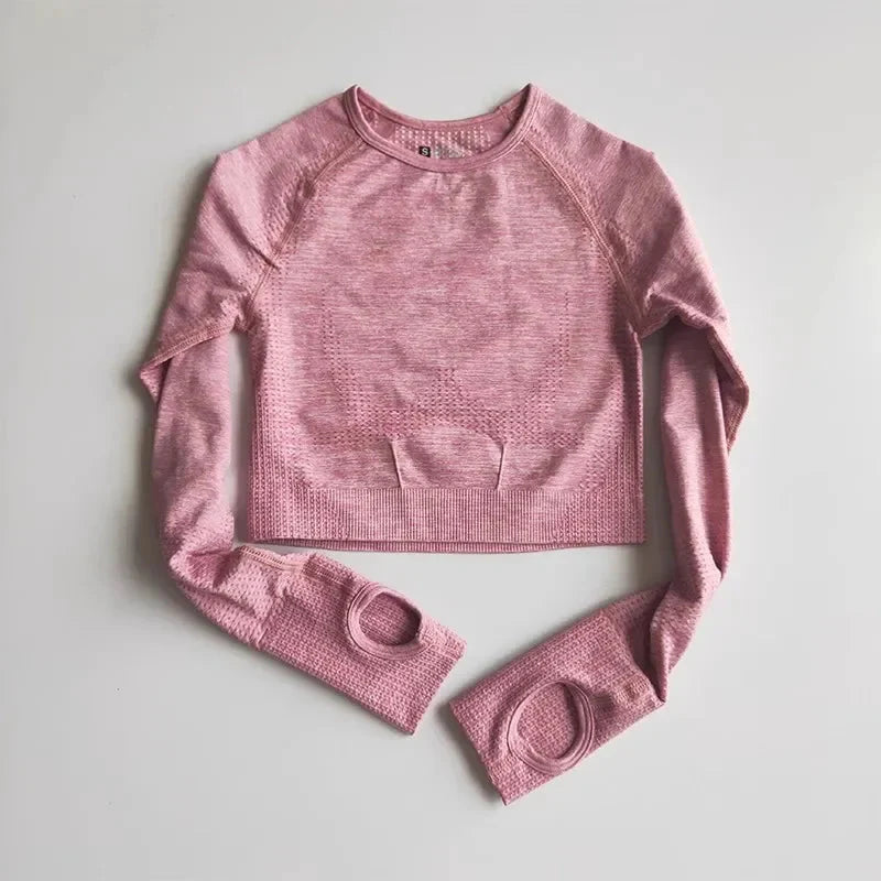 Seamless Yoga Crop Top for Women