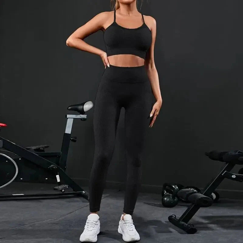 🧘‍♀️ 2-Piece Women's Seamless Yoga Set