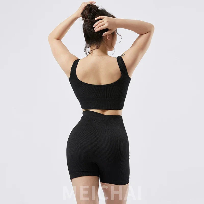 🖤 Ribbed Seamless Yoga Set