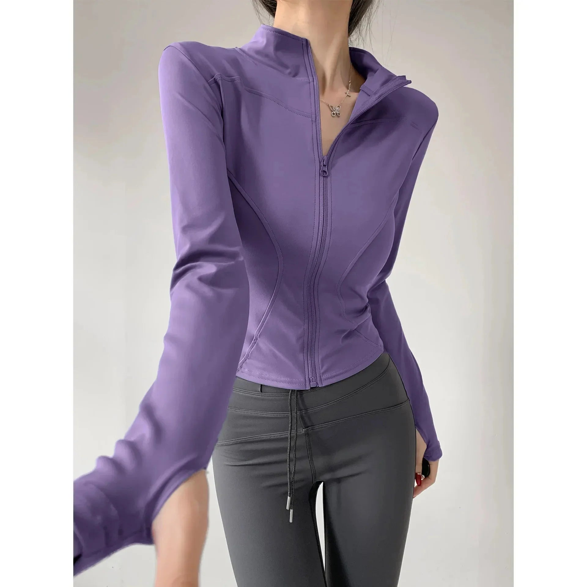 Sun Quick-Drying Zip-Up Sports Jacket Women S-3XL