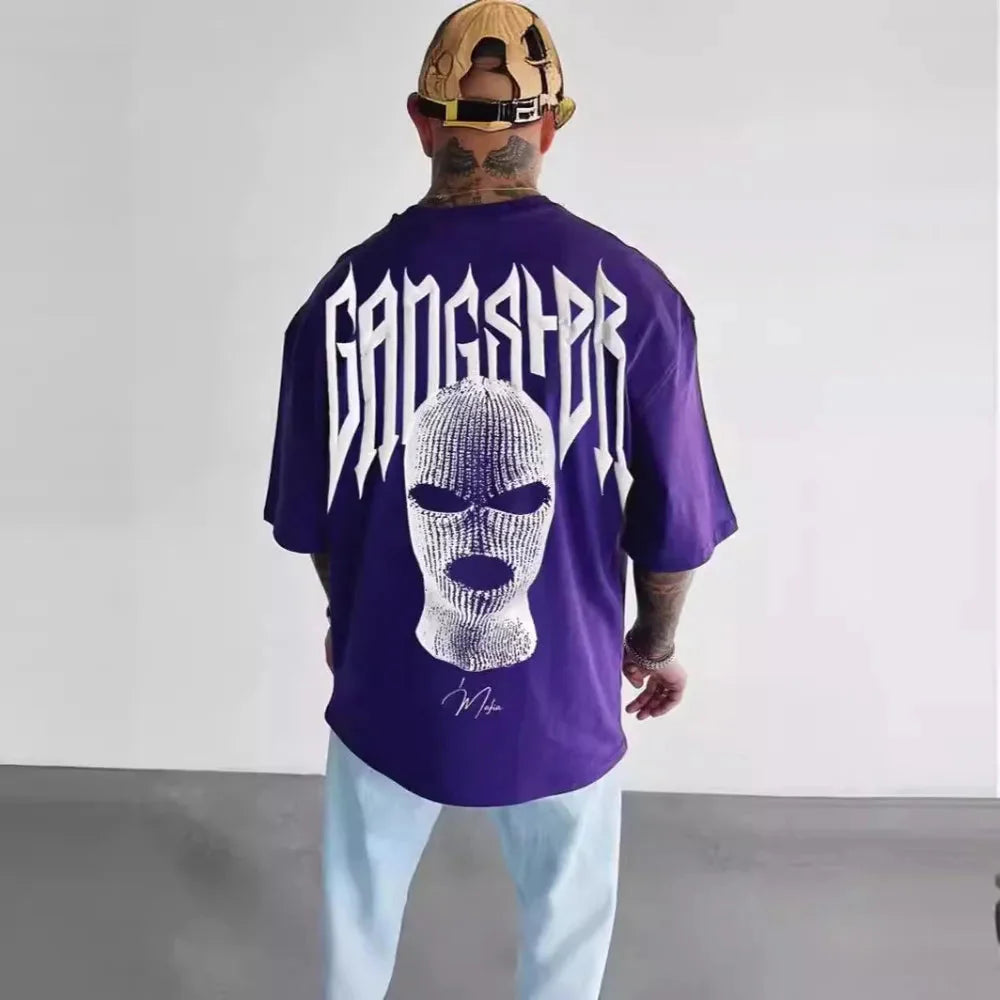 👕 Masked Persona Oversized Harajuku T-Shirt