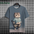 Cat Print shirts - Y2K Graphic T-Shirt