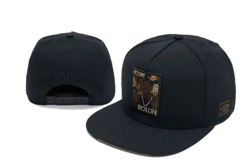 Skull Hand Snapback Hat – Flat Bill Adjustable Baseball Cap