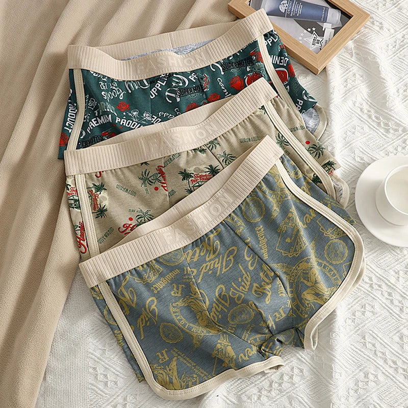 🩳 Cotton Print Men's Boxer Shorts