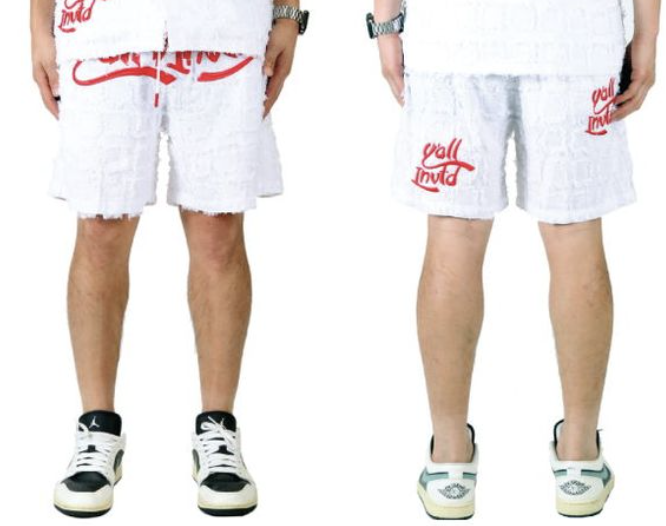 Marquis Men's ripped & repaired short pants