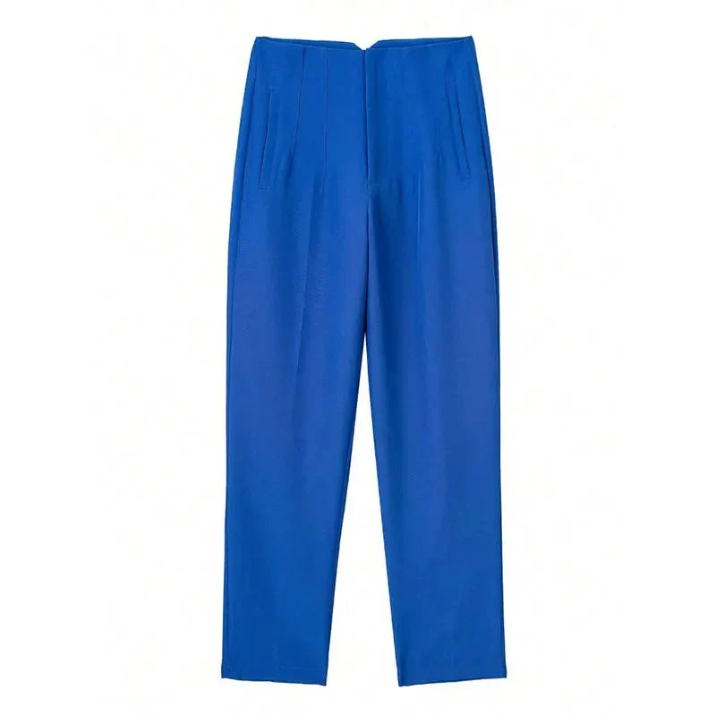 Women’s High Waist Slim Trousers