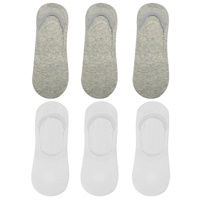 6-Pack Bamboo Invisible Low-Cut Socks | Breathable Boat Socks