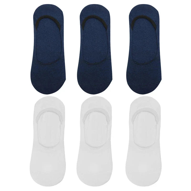 6-Pack Bamboo Invisible Low-Cut Socks | Breathable Boat Socks