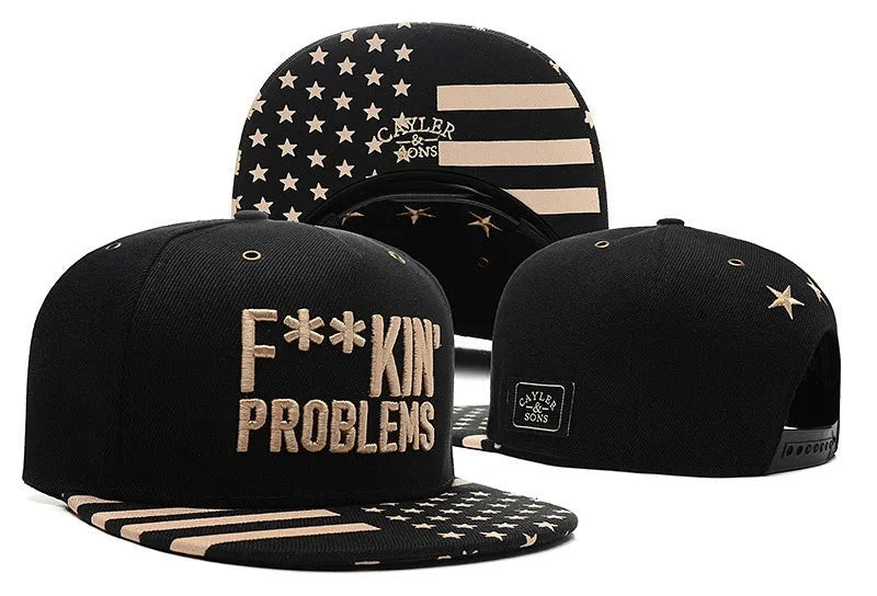 Skull Hand Snapback Hat – Flat Bill Adjustable Baseball Cap