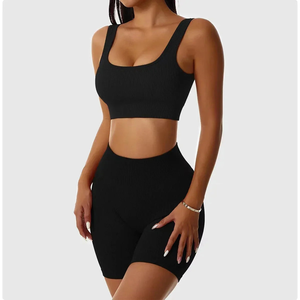 🖤 Ribbed Seamless Yoga Set