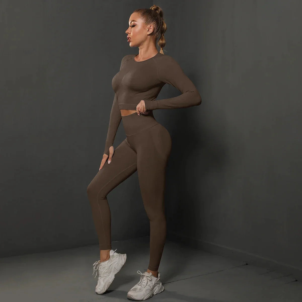 Women's Seamless Long Sleeve Yoga Top