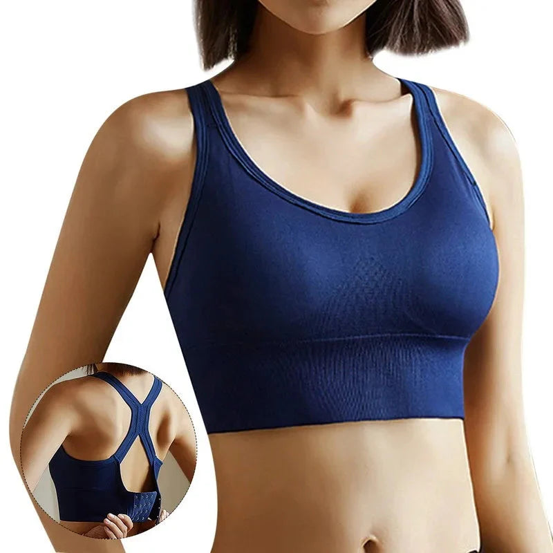 🖤 Women's Hollow Push-Up Sports Bra Tank Top