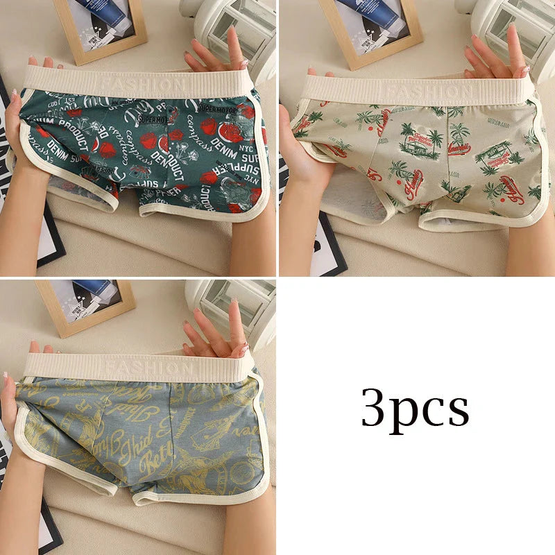 🩳 Cotton Print Men's Boxer Shorts