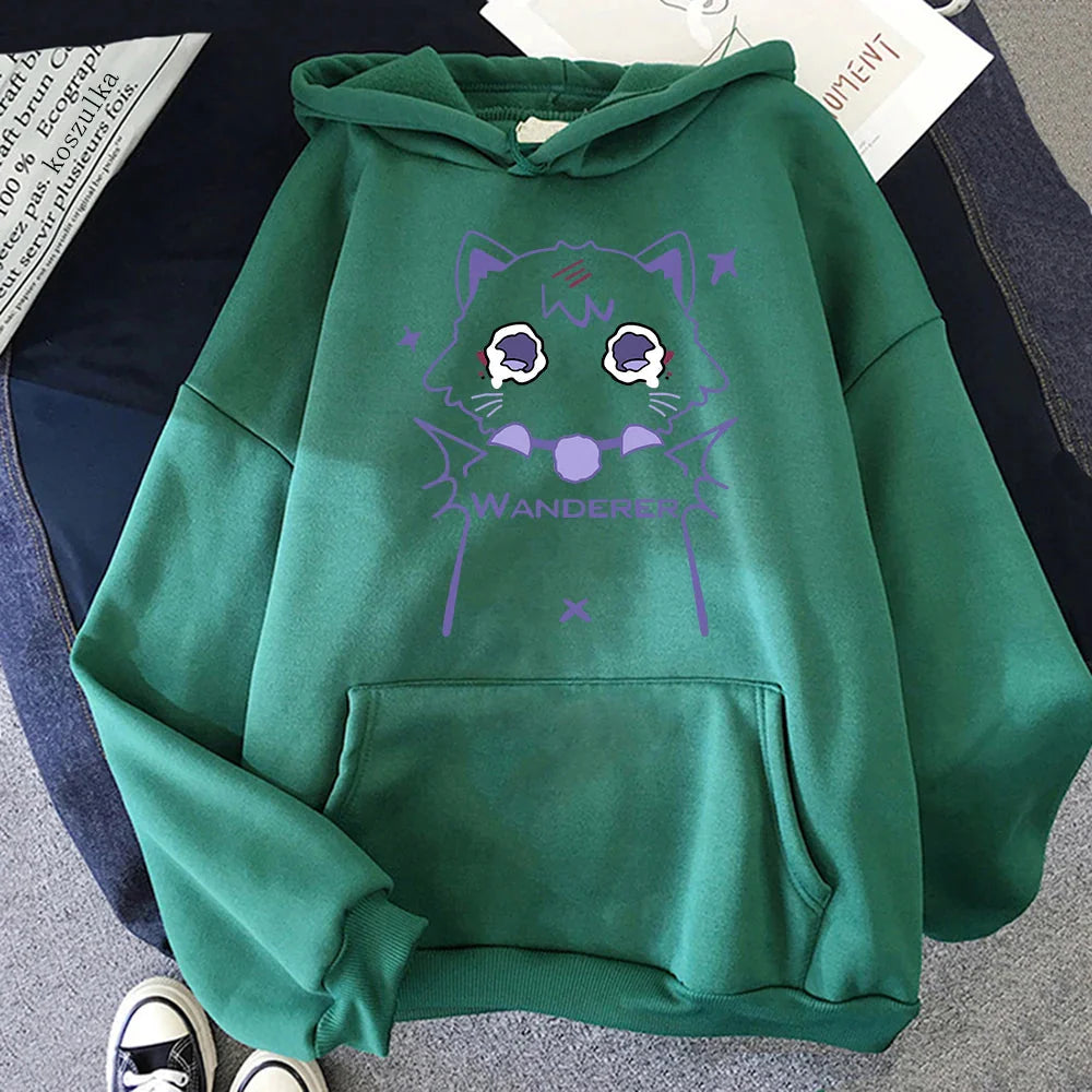 Genshin Impact Scaramouche Cat Hoodie