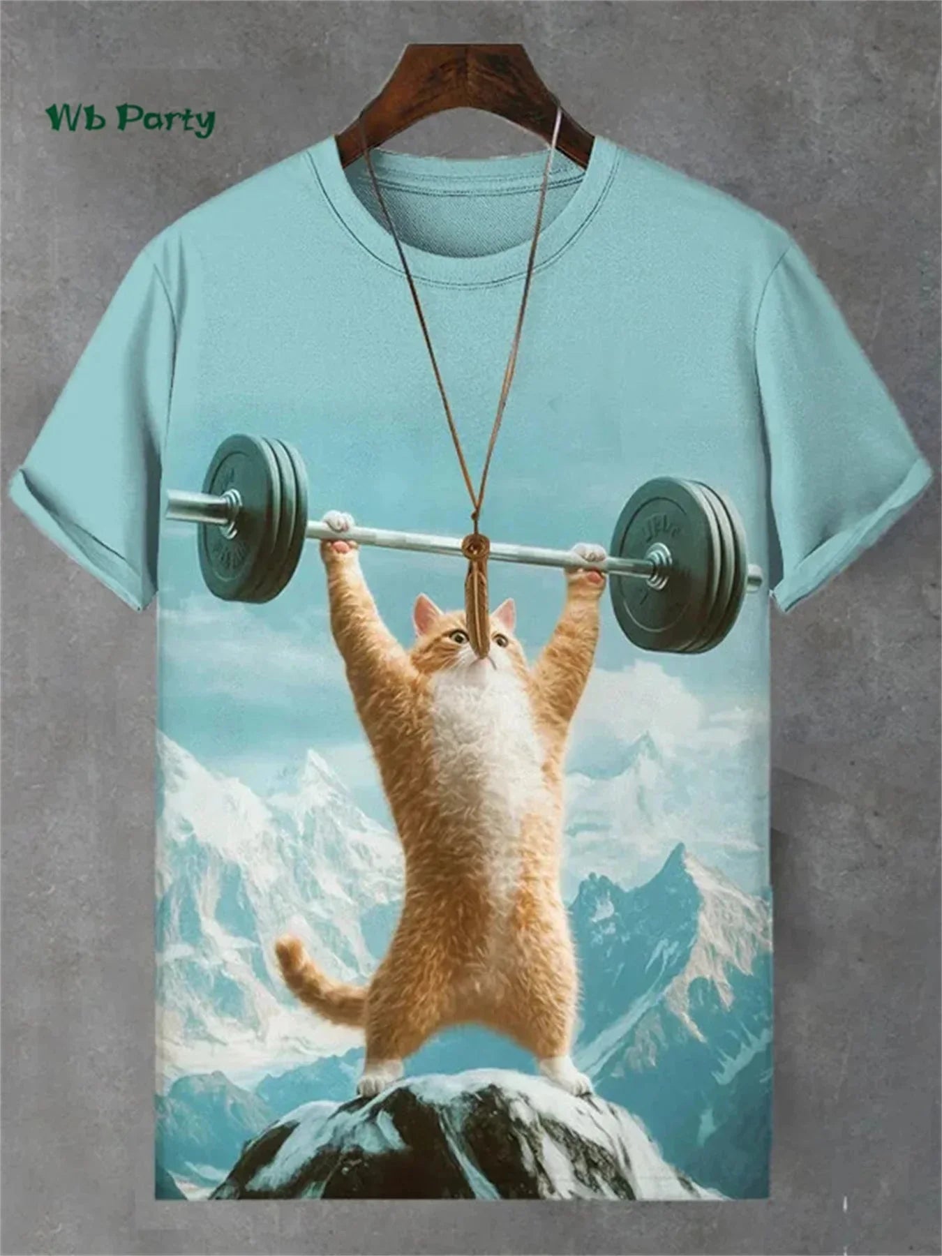🐱  3D Travel Cat Print T-Shirt – Playful Summer Streetwear