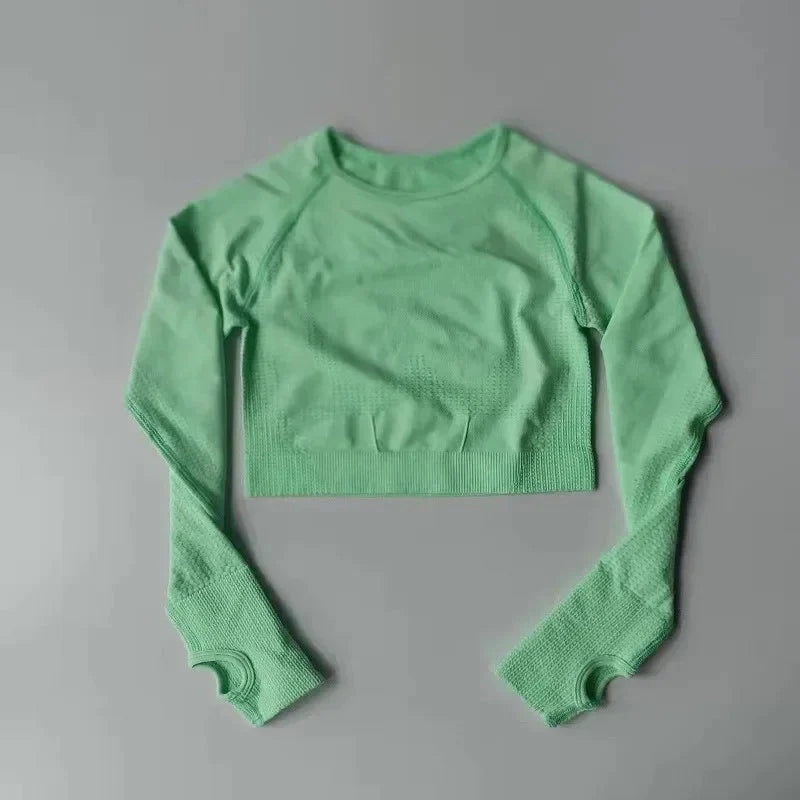 Seamless Yoga Crop Top for Women