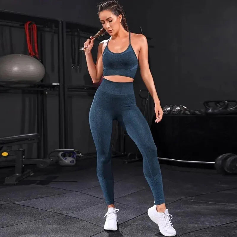 🧘‍♀️ 2-Piece Women's Seamless Yoga Set