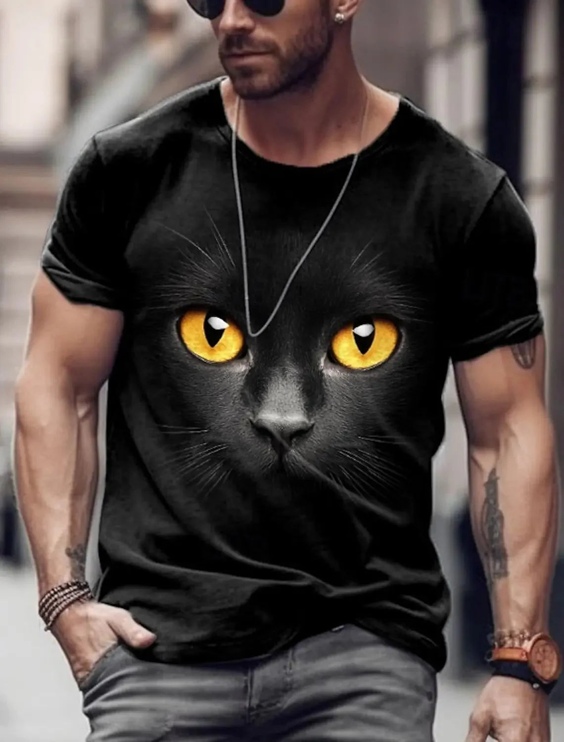 🦁  3D Animal Print Funny T-Shirt – Bold Summer Streetwear