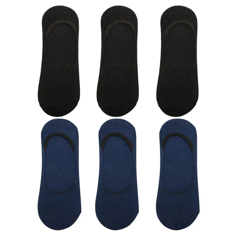 6-Pack Bamboo Invisible Low-Cut Socks | Breathable Boat Socks